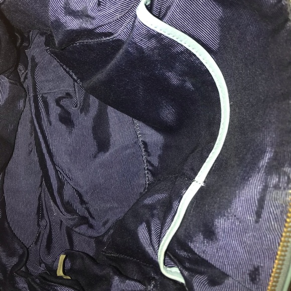 Isabella Fiore Serina Mosaic Moroccan Blue Bohemian Embroidered Satchel Hobo Bag - Picture 12 of 15